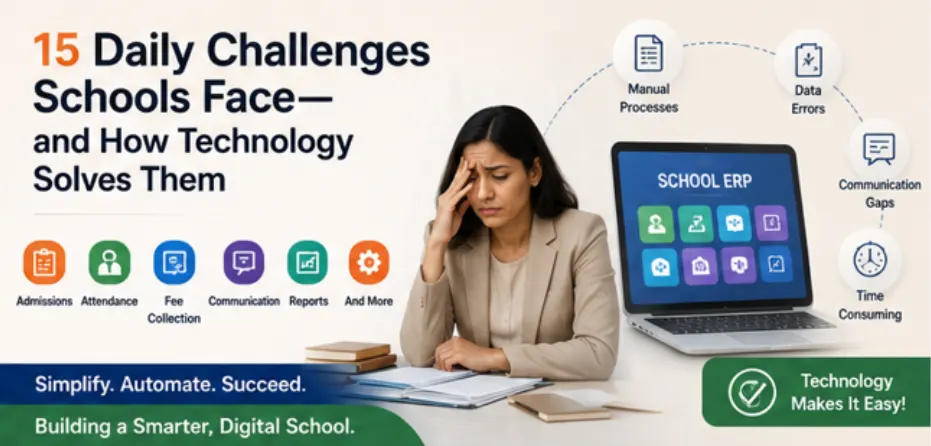 15 Daily Challenges Schools Face—and How Technology Solves Them | PARLI School ERP Blog